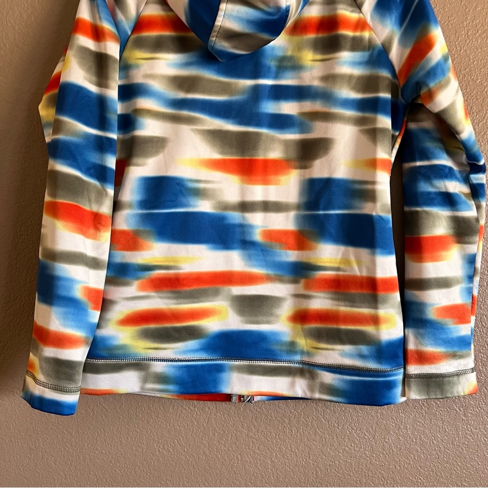 Burton WB Peak Dry-Ride Multicolor Zip-Up Hoodie Size Large - Picture 8 of 9